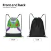 Custom Toy Story Buzz Lightyear Ranger Suit Drawstring Bags for Training Yoga Backpacks Men Women Sports Gym Sackpack 2