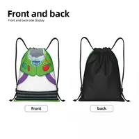 Custom Toy Story Buzz Lightyear Ranger Suit Drawstring Bags for Training Yoga Backpacks Men Women Sports Gym Sackpack 2