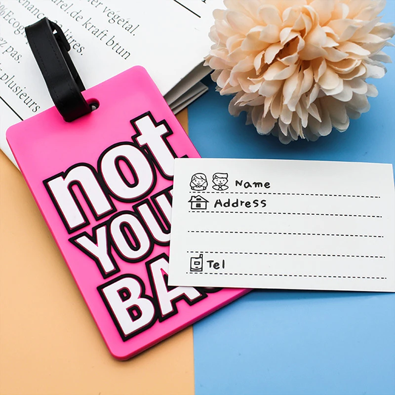 Fashion Creative Letter Not Your Bag Cute Travel Accessories Luggage Tags Label