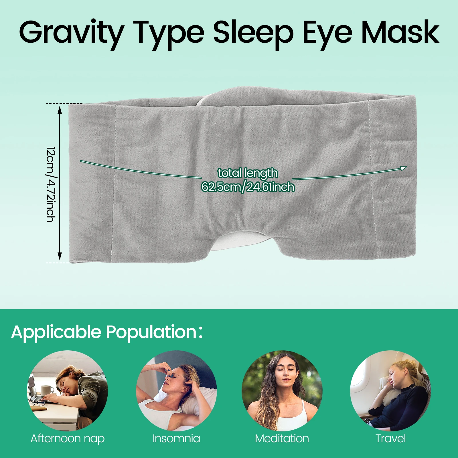 Soft Velvet Eye Mask for Sleep and Travel