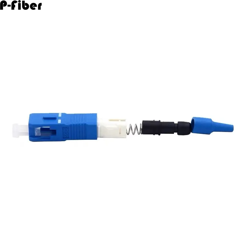 SC 광섬유 커넥터 키트, 패치 코드 부품 Ftth 액세서리 세라믹 페룰 SM, SC/APC, 파란색 녹색, 200 개, 0.9mm