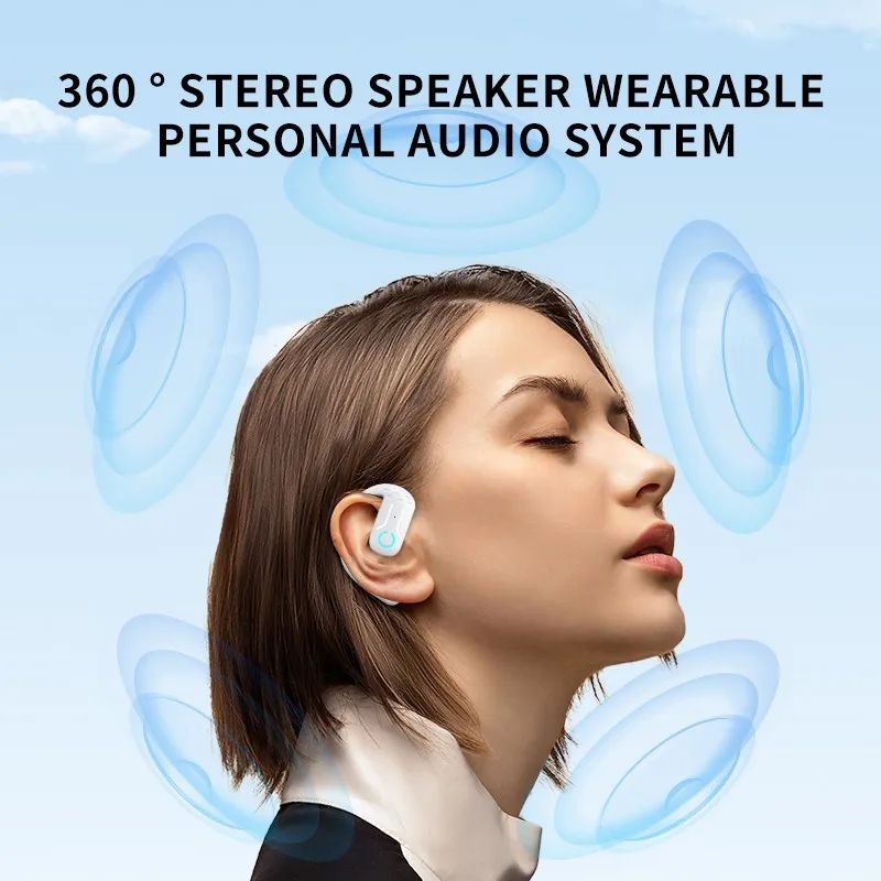 Bluetooth 5.4 Rotatable Wireless Earphones with Mic for Sport, Business, and Music