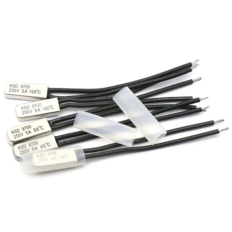 10 pcs KSD9700 Bimetal Temperature Switch Thermostat 60 ℃ NC Normal Closed 60C e