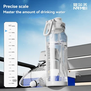 1L Sports Bottle Tritan Drinking Plastic Water Jug Fitness Bicycle Climbing Outdoor Bottle Water Cup