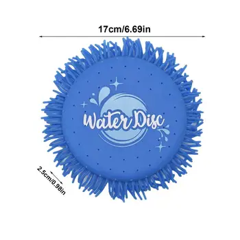 Disc Launching Toy TPR Sponge Flying Disc Soft Edge Water-Absorbent Flying Disc For Backyard Parent-Child Interaction Water Toy 6