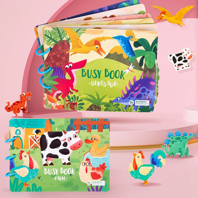 

Reusable Sticker Book Education Version Busy Book for Kids Preschool Activity Binder Learning Book