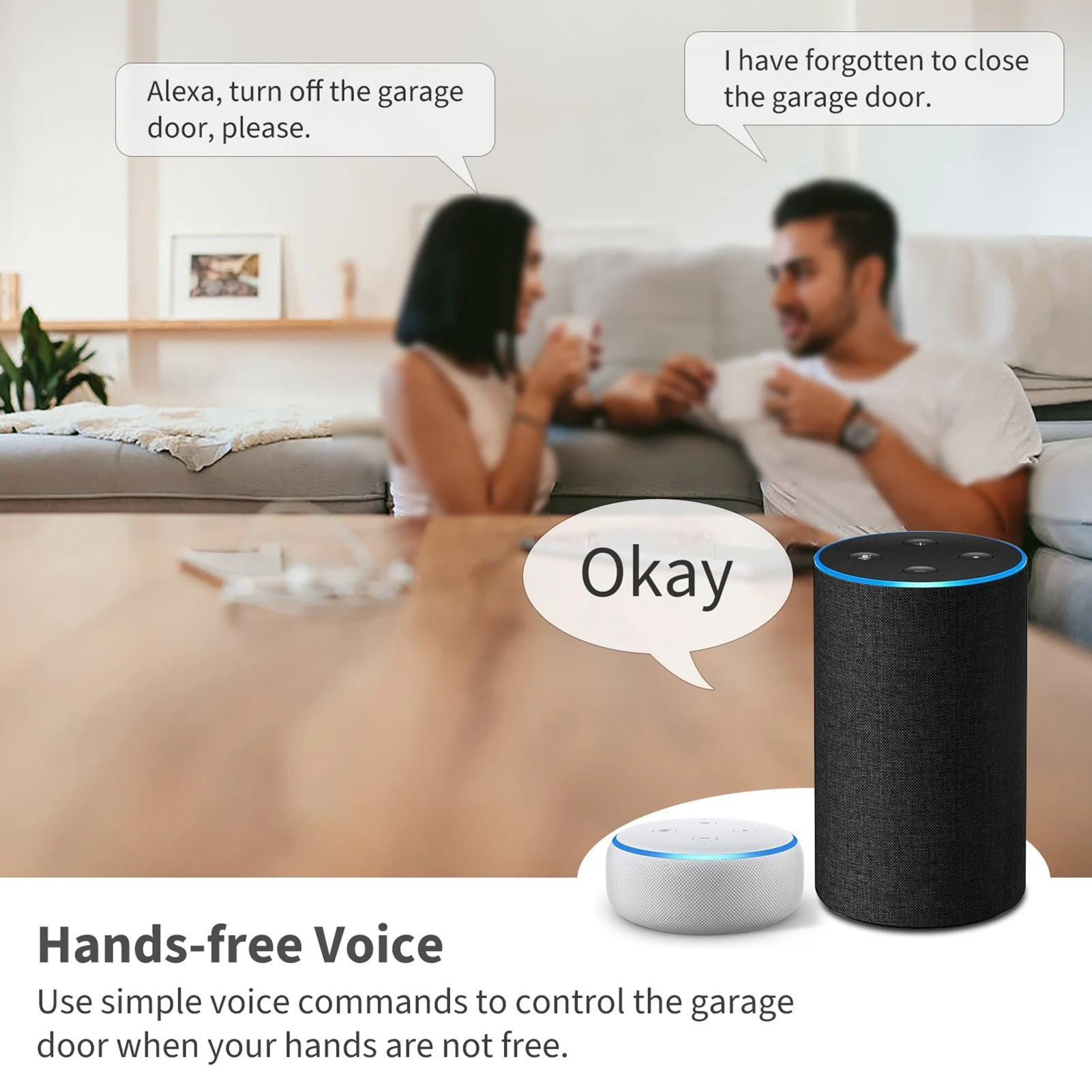 지능형 WIFI 차고 문 무선 음성 앱 원격 제어 TUYA 스마트 차고 문 컨트롤러 WIFI 차고 오프너