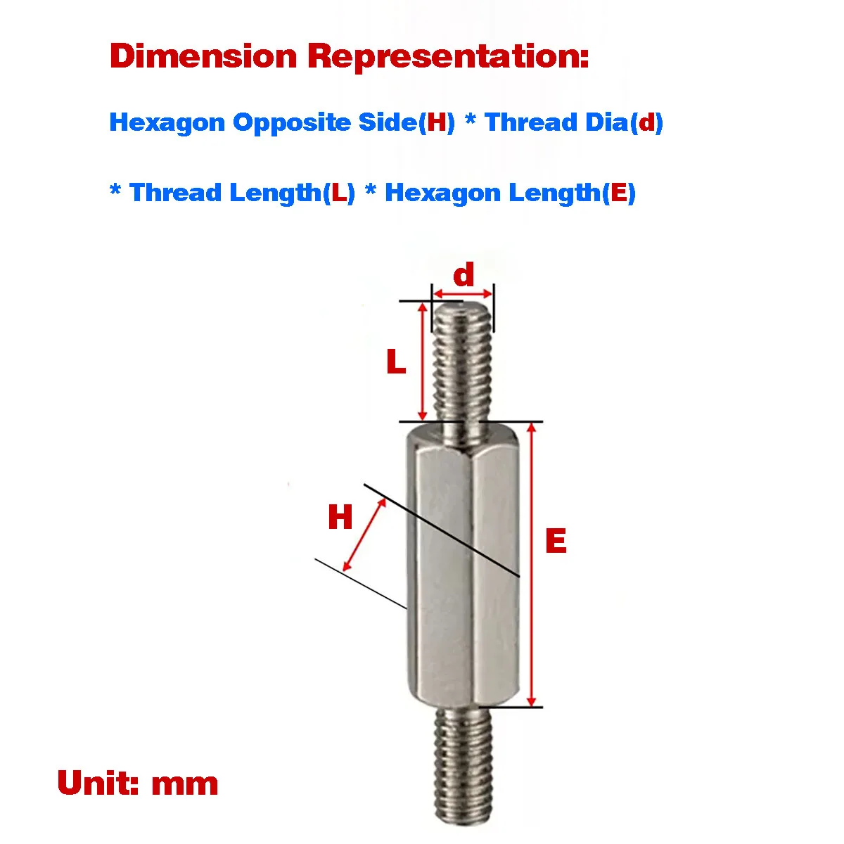 Double-Head Hexagon Stud Iron Post/Double-Head Screw Connecting Rod/Support Post/Isolation Post Extension M3M4 гиря iron head