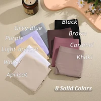 6 pièces femmes culottes sans couture glace soie Ultra mince slips femme sous-vêtements doux dames taille basse Lingerie Sexy haute culotte élastique 4