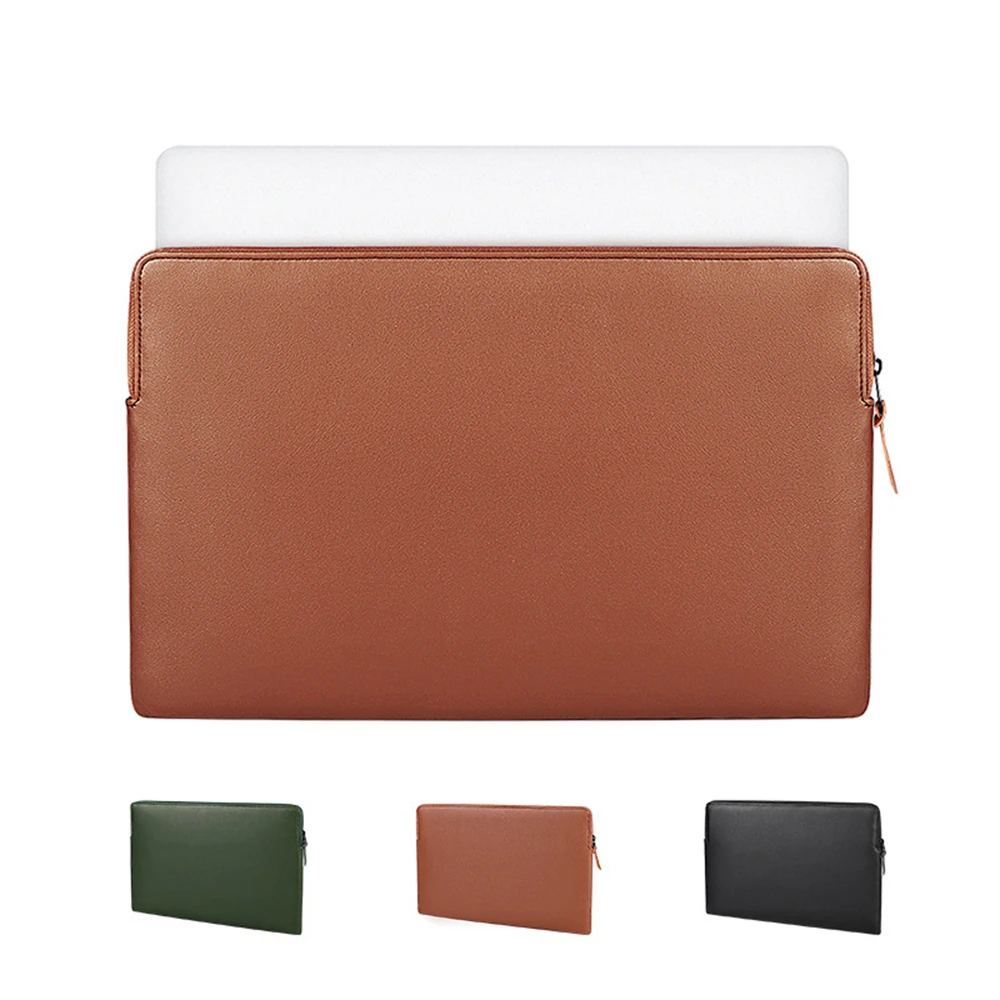 Laptop Bag 13.3 Inches High Capacity Laptop Bag Cover PU Leather Laptop