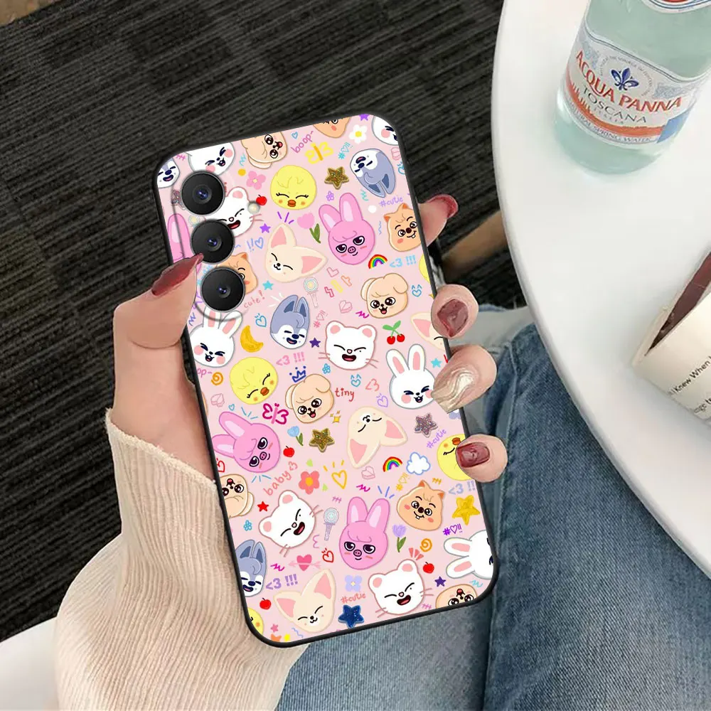 K-Pop Inspired Silicone Phone Case with S-Stray K-Kids Design
