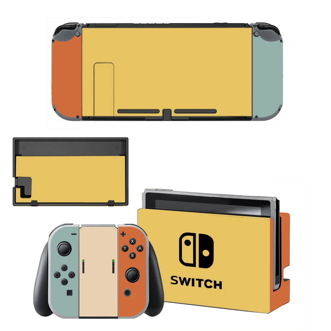 Nintendo Switch用の純粋な黄色のビニールスクリーンステッカー