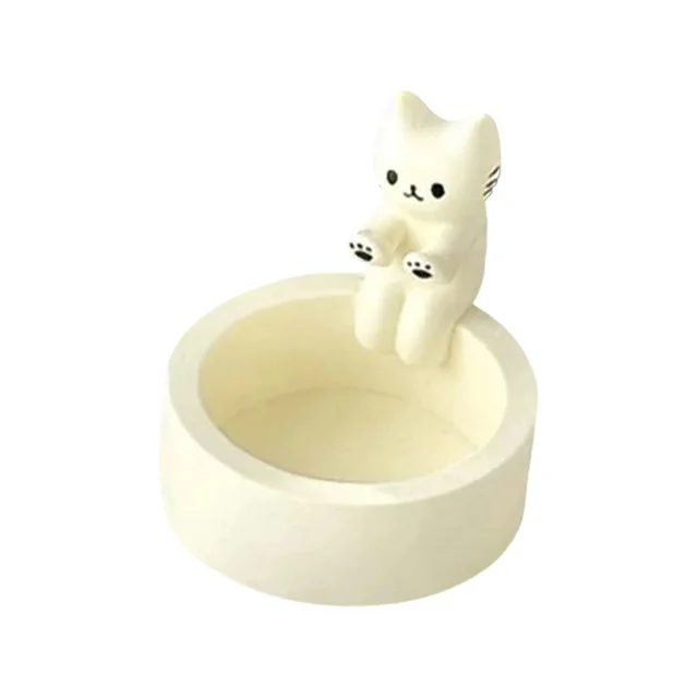 Bougeoir chaton mignon, chandelier créatif pour aromathérapie, Durable, haute température, décoration de chandelier de dessin animé 5
