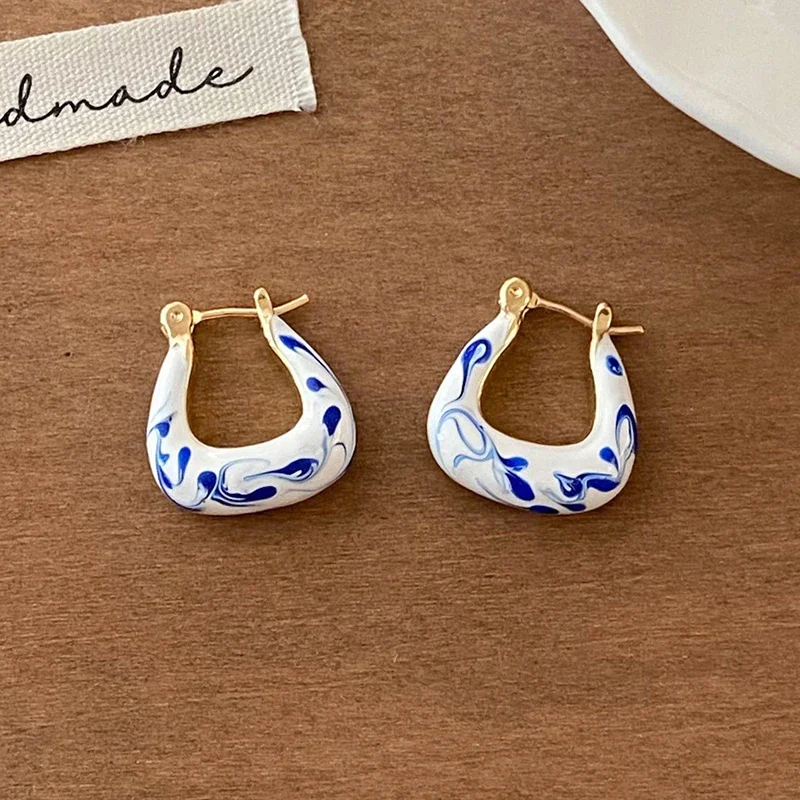 Pendientes De Lazo Para Mujer, De Moda Para Plata