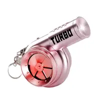 With Sound Turbo Key Chain Light Torch Car Keyring Turbocharging Pendant Plastic Spinning Simulation Turbo Christma Gifts 3