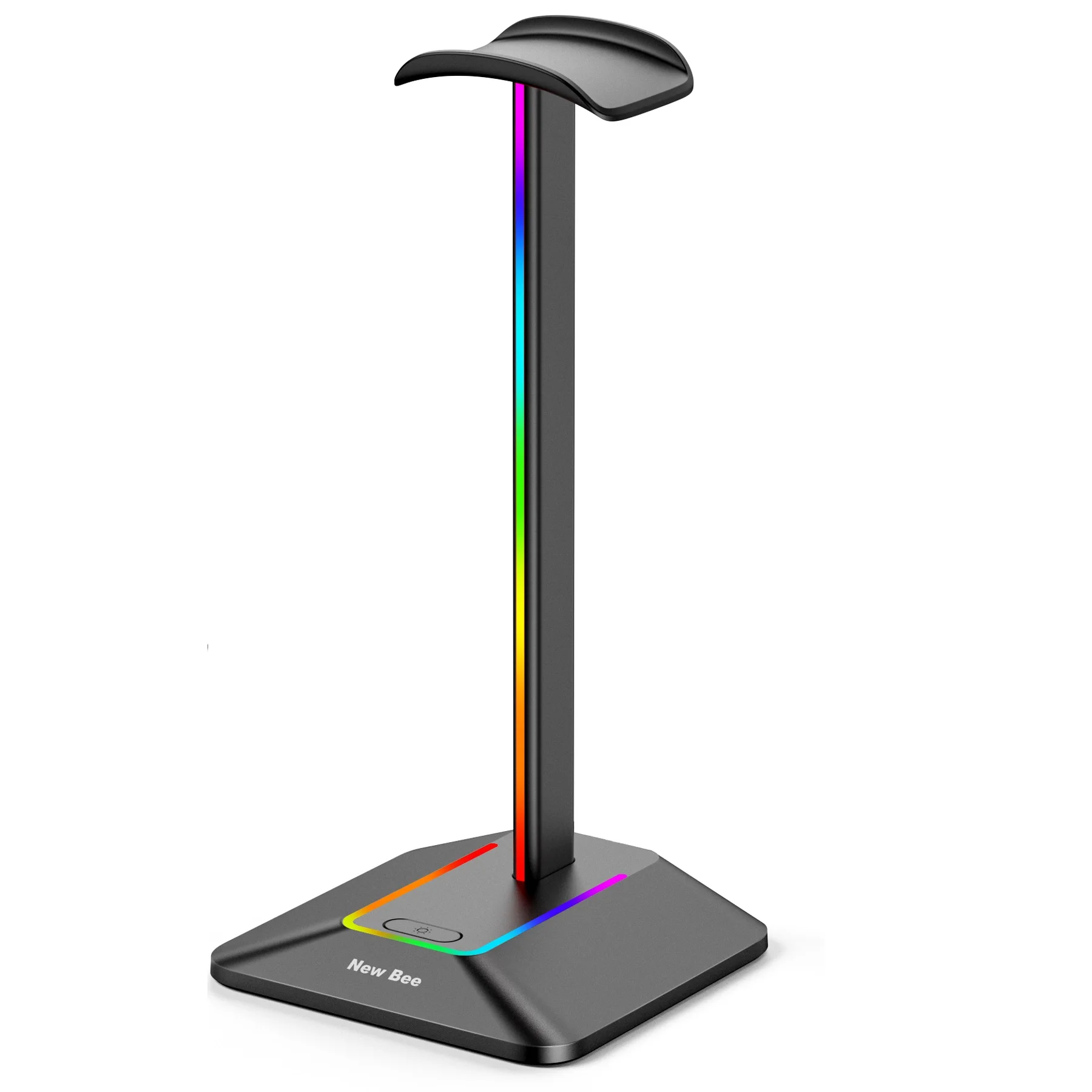 RGB Headphones Stand with USB Ports and Non-Slip Base