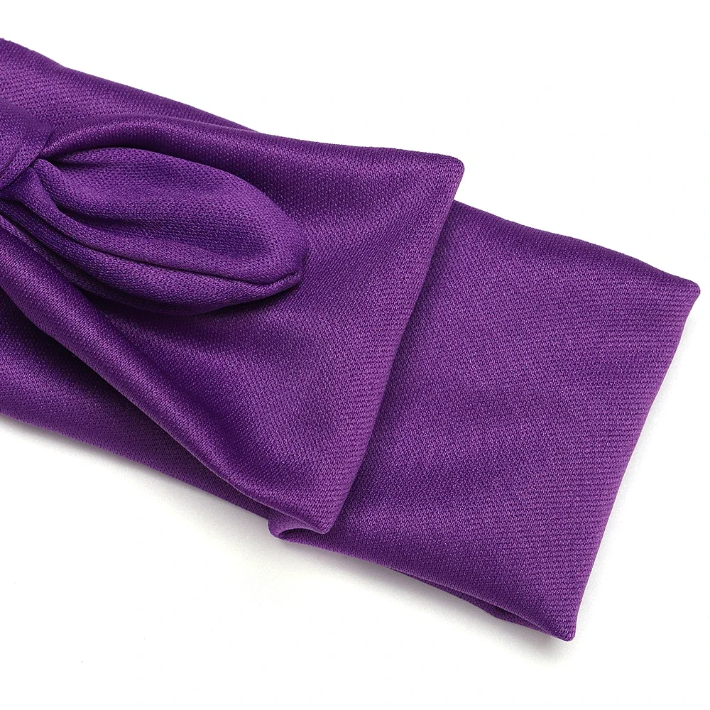 2024 New Baby Nylon Headband Soft Rabbit Bowknot Turban Hair Bands for Children Girls Elastic Headwrap Hair Accessories 5