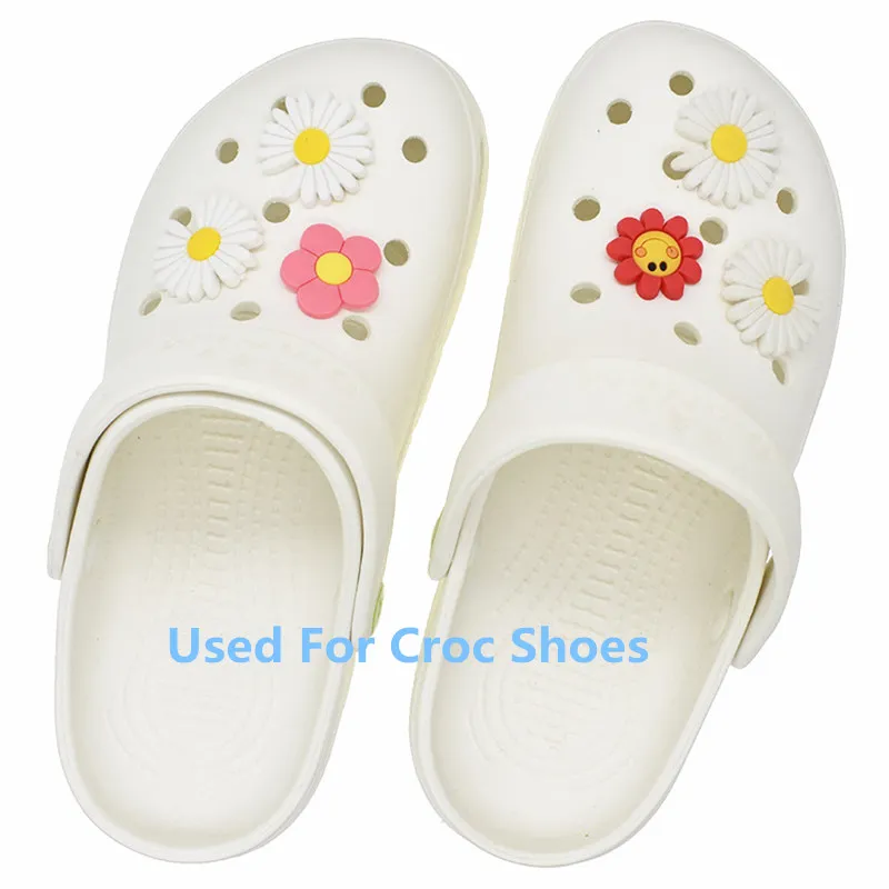 Sell Retail 1-24pcs PVC Shoe Charms Pink Mickey Ice Cream Cake Strawberry  Accessories Shoe Buckles For Croc Jibz Kids Present