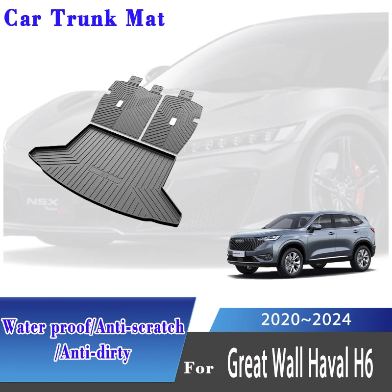 

TPE Car Boot Mat For Great Wall Haval H6 MK3 2020 2021 2022 2023 2024 Waterproof Car Rear Trunk Storage Pad Rug Auto Accessories