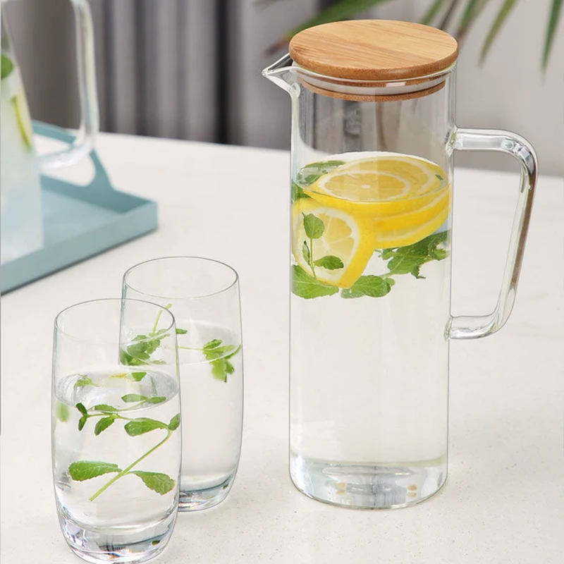 Carafe en Verre Borosilicaté Élégante Capacité Spacieuse d'1L – Wami