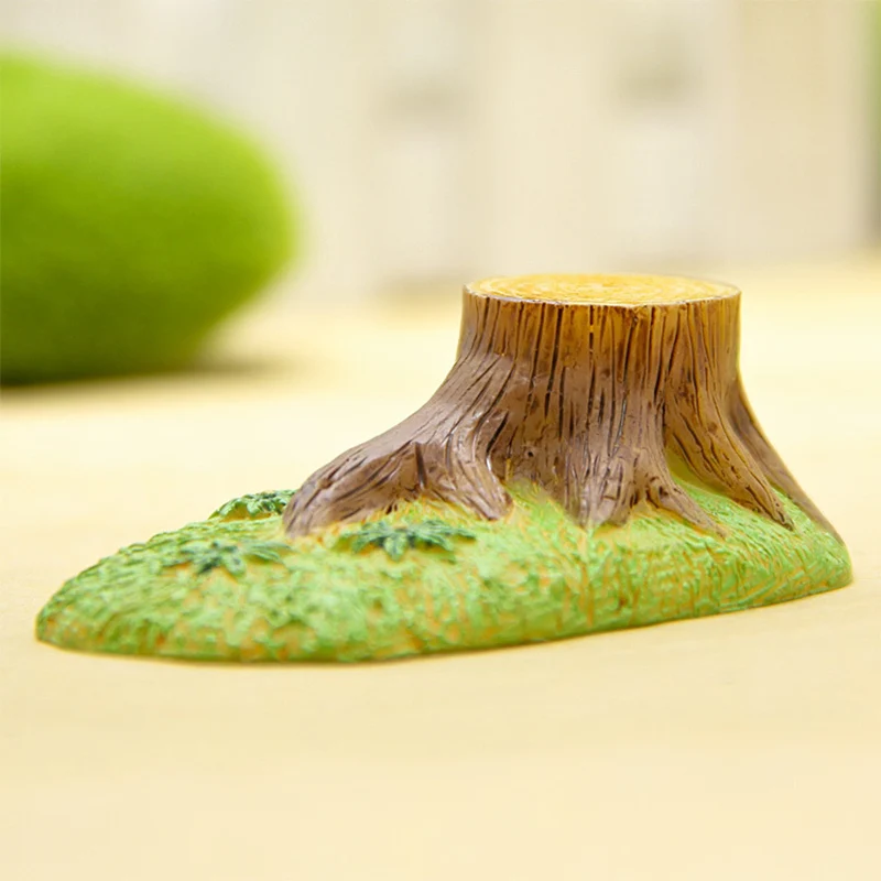 Small Stump Lawn DIY Model Toys Crafts Figures Moss Terrarium Fairy Garden Home Ornament Landscape Decor Dollhouse 4pcs cute raincoat duck miniatures diy garden decoration fairy garden micro landscape home decor plastic crafts