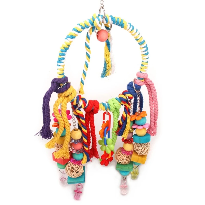 

Попугай-окунь, игрушка-птица, игрушка-попугай, качающаяся веревка, подвесная клетка для птиц, игрушка-игрушка для укуса попугая,