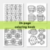 Comfy Patterns Coloring Book Bright Stress Relief Art Perfect Gift for Valentine's Day Christmas New Year Anniversary Birthday 6