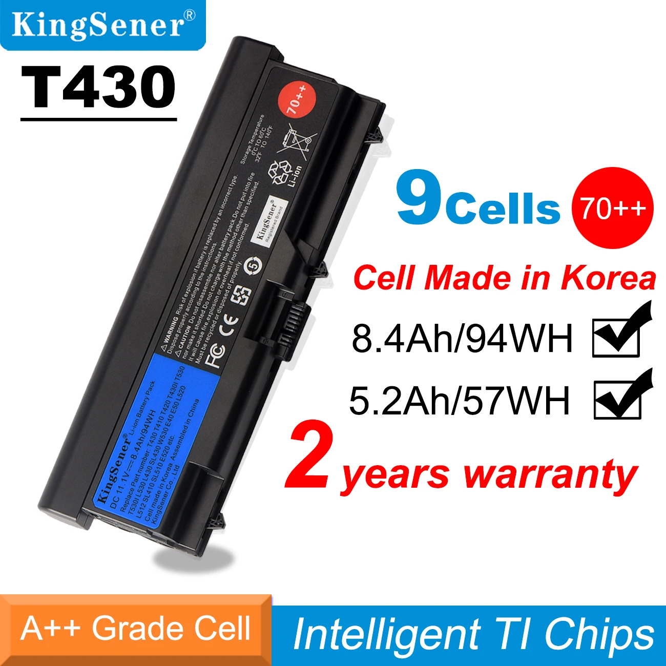 Kingsener 11.1v 8400mah da Bateria do Portátil para Lenovo Thinkpad T430 T430i L430 Sl430 Sl530 T530 T530i L530 W530 45n1011 45n1010