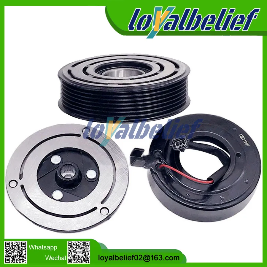 Set Frizione Magnetica Elettromagnetica Compressore Aria Condizionata Ac Per Renault Laguna Iii M9R 2.0 8200890987 8200561276