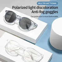 Protective Polarized Photochromic Sunglasses with Side Shields Blue Light Blocking Anti-allergy Anti Fog Wind Splash Goggles 2