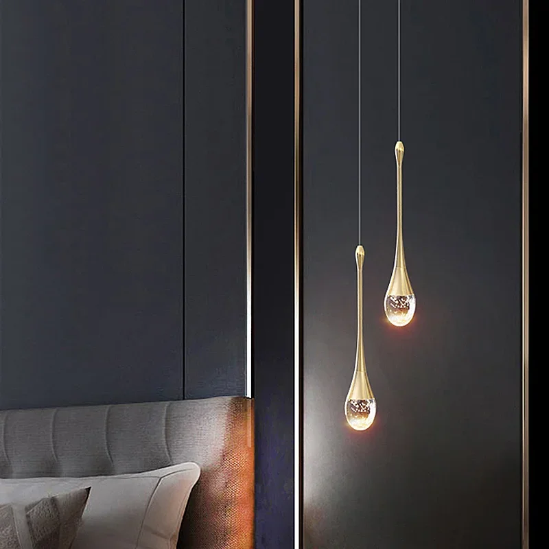 Modern Bubble Crystal Chandelier Hanging Lamp Pendant Lights for Dining Room Bedroom Bar Cafe Pendant Led Lamp Home Decoration - Image 6