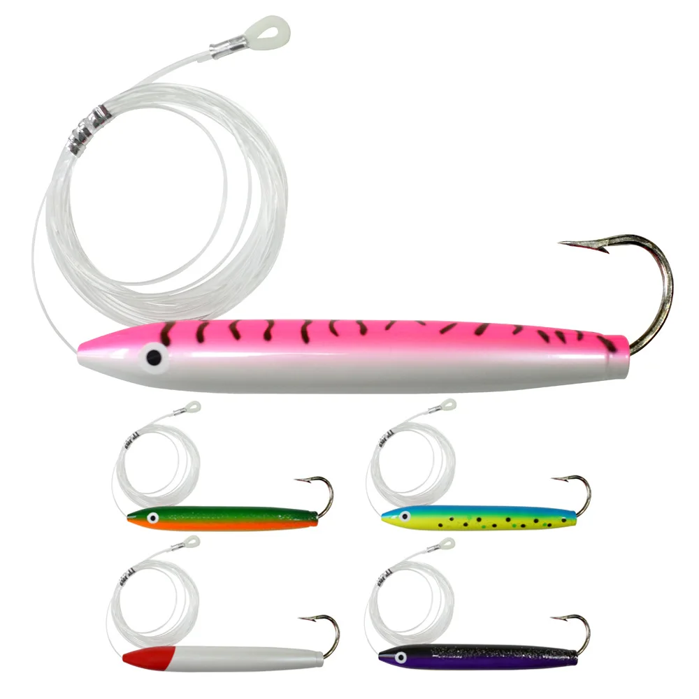 

AS Cast Wood Lure Wobbler Trolling Pencil Bait Seawater Angler Drag Sinking Stickbaits Marlin Tuna Boat Fishing Pesca Leurre