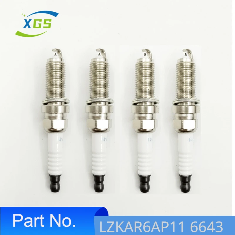 4-6pcs-LZKAR6AP-11-6643-Platinum-Spark-Plugs-For-Nissan-Qashqai-X-Trail ...