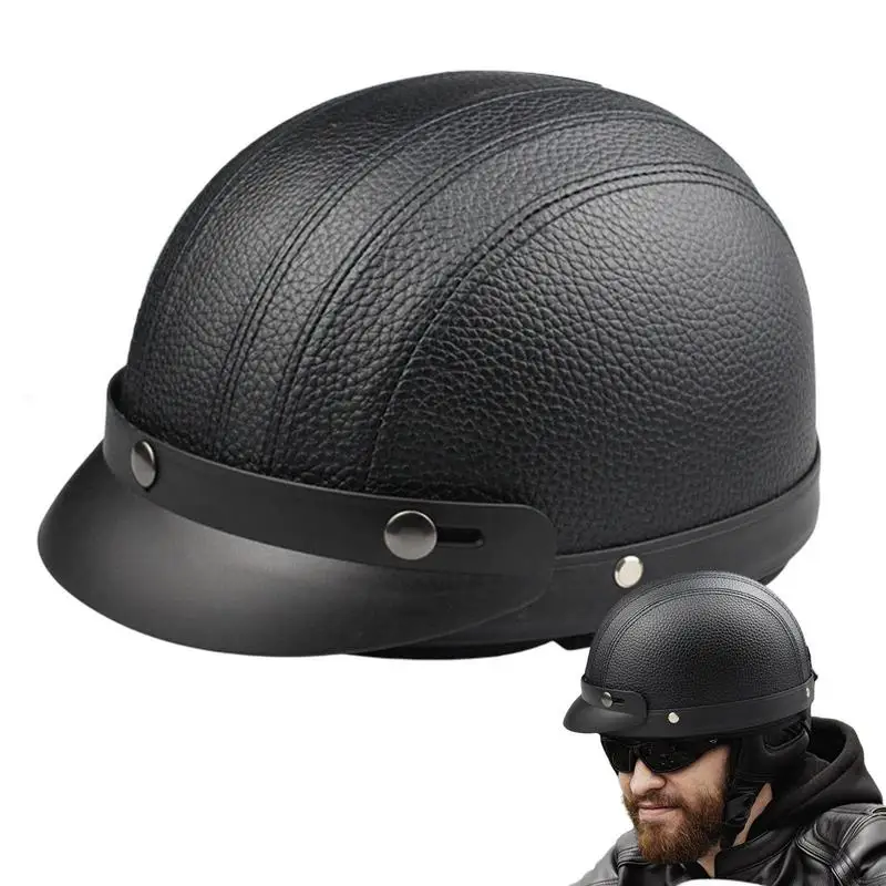 

707g Motorcycle Halfs Helmets Urban Style Bike Retro Motorcycle Helmets Lightweight And Durable Cycling Baseball Cap Helmet