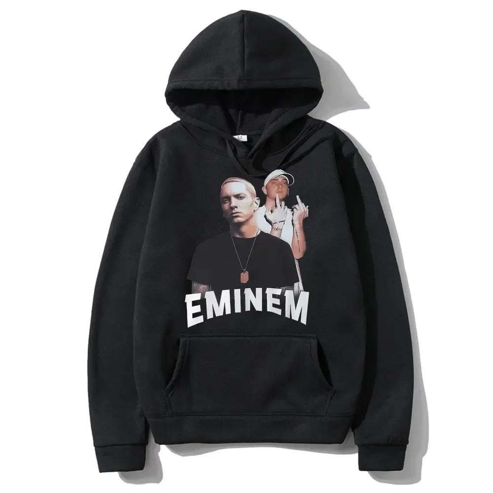 

Rapper Eminem Hip Hop Oversized Hoodie Men Women Fashion Long Sleeve Sweatshirt Streetwear Regular Rap Cotton Hoodies Clothes