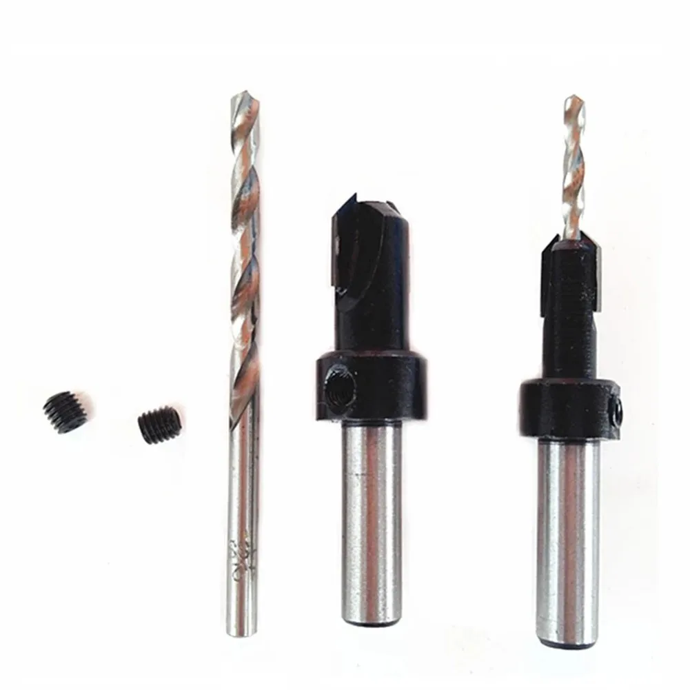 

1PCS 2.8-5mm Countersink Drill Bit Hard Alloy Woodworking Drill Bit Drilling Pilot Holes Tools Fully Grinding Cutter Head