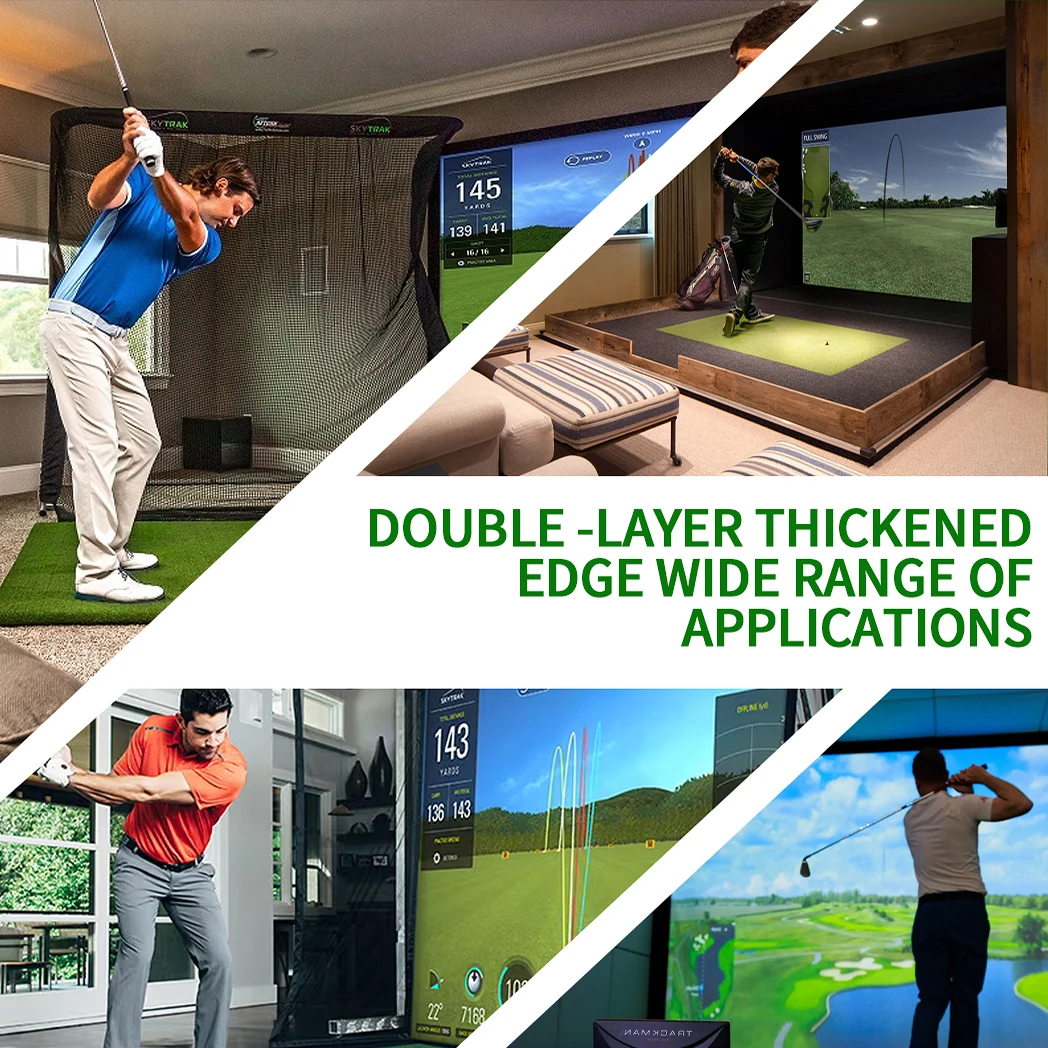 Caiton Golf Impact Screen - Silent HD, Tear-Resistant, Indoor & Outdoor Swing Training, Easy Setup, Anti-Strike, Various Sizes 6