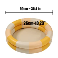 Diameter 90cm Inflatable Swimming Pool Baby Toys Fshion Retro Thickened Ocean Balls Tent Toys For Children Summer Toy 6