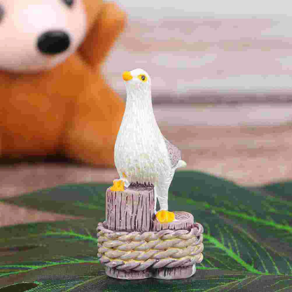 Miniature Gabbiani Fairy Garden Animal Seagull Vasi Per Piante Bonsai Craft Micro Landscape Decorazioni Fai Da Te Mini Sculture