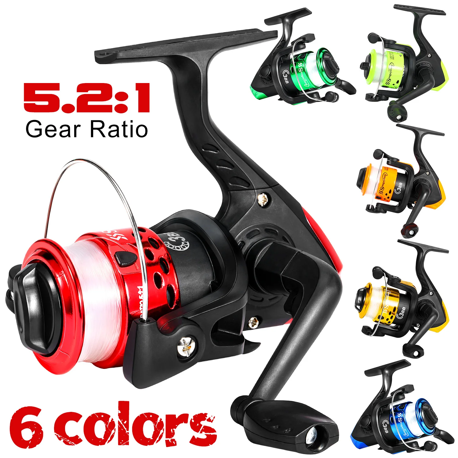 Moulinet spinning Sougayilang 10kg drag - Bobine aluminium renforcée pour pêche carpe et gros poissons