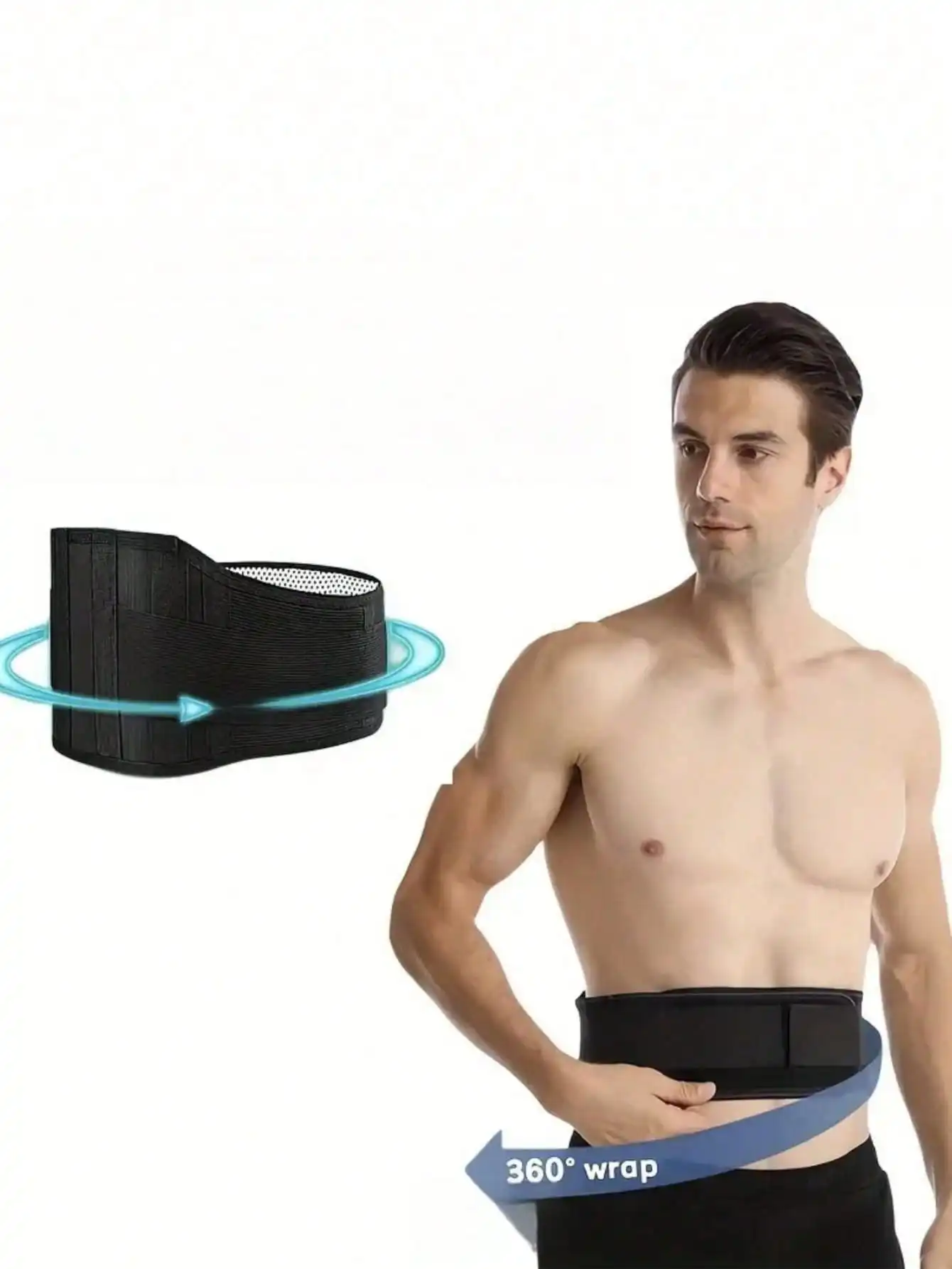 Adjustable Self Heating Magnetic Therapy Back Support Belt