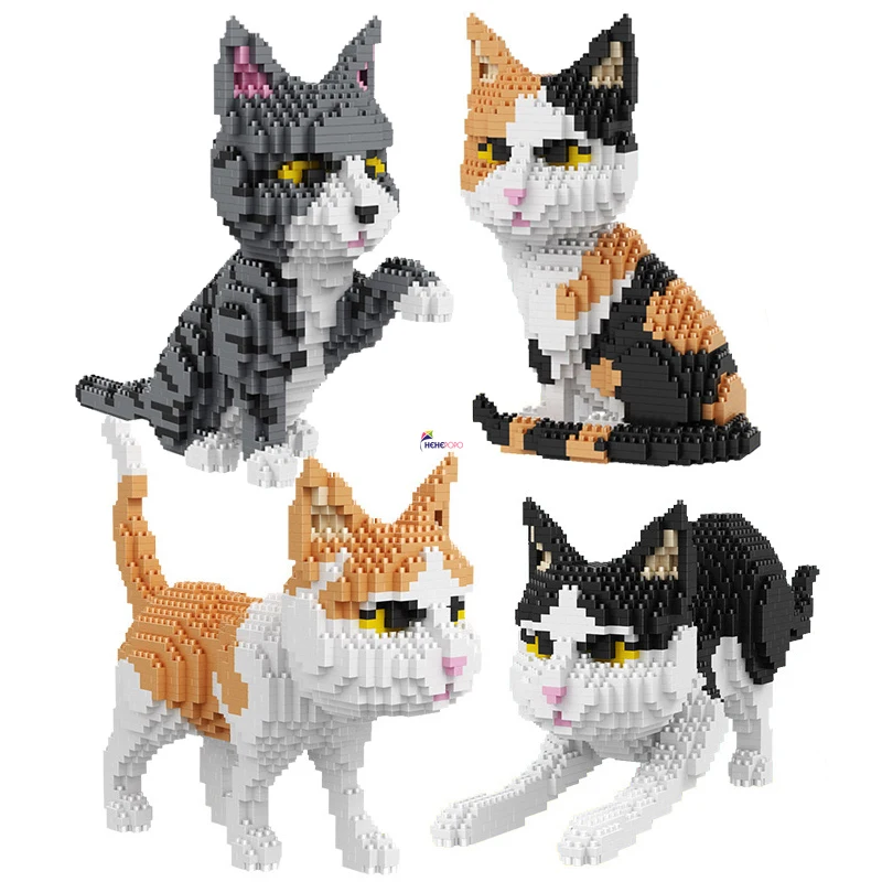 

Balody Cat Block Animal World персидская кошка Tabby Kitten Pet 3D DIY Мини Алмазные блоки кирпичи игрушка для детей подарок