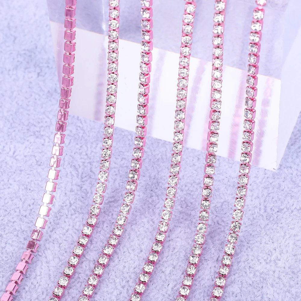 Elegant Gold Crystal Rhinestone Chain Decoration