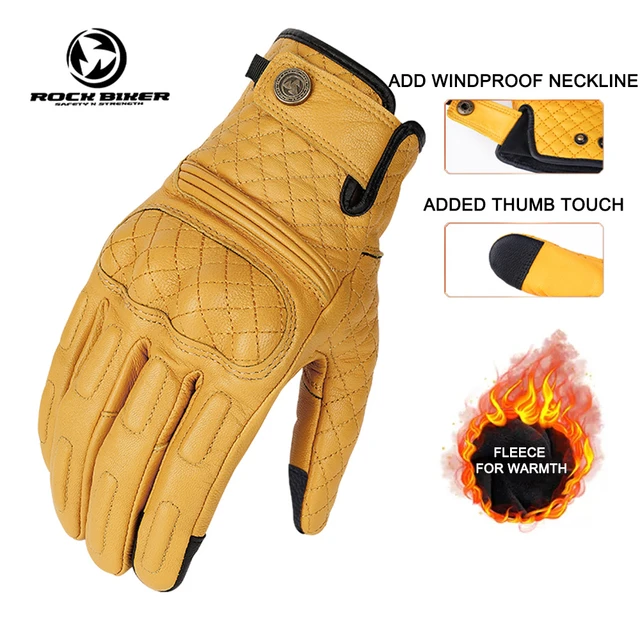 Guantes de Moto impermeables para hombre, protectores de pantalla táctil,  cálidos, a prueba de viento, Invierno - AliExpress