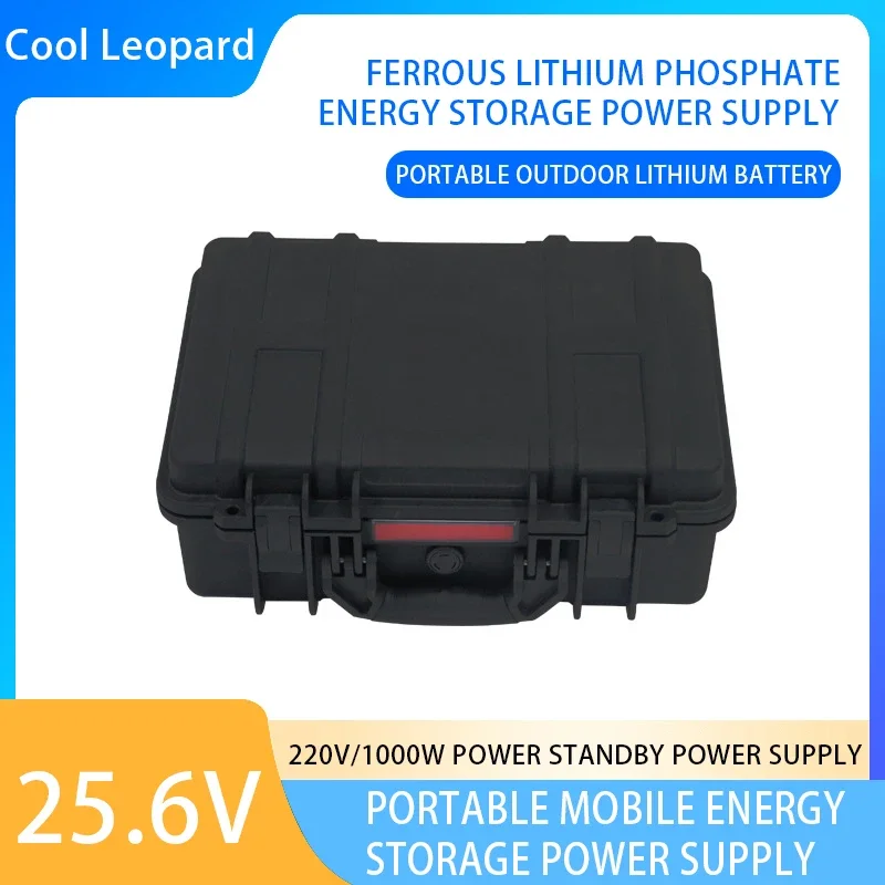 220V portable large-capacity suitcase outdoor energy storage power 1000W solar rechargeable camping lithium battery