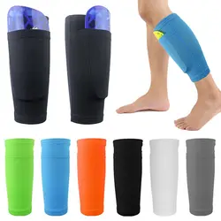 Football Shin Pads Socks Guard Sleeves for Boys Men Soft Shin Pads Protector Breathable Football Shin Holder Sports Accessories