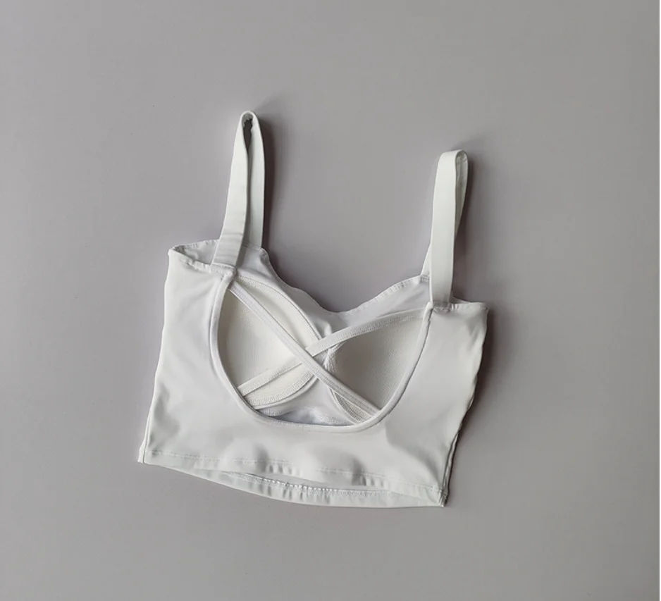 حمالة صدر رياضية صيفية للنساء، أشرطة كتف رفيعة، سو...