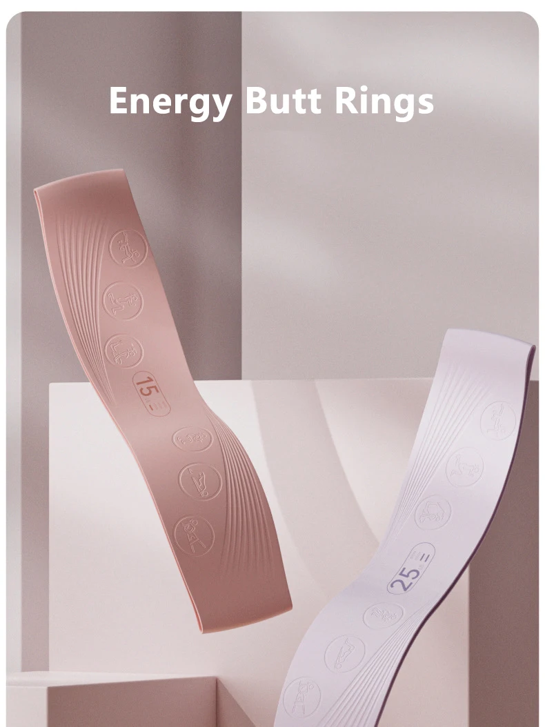 Yoga Resistance Band Silicone Elastic Band Resistance Circle Fitness Squat Strength Training Peach Buttocks Hip Curling