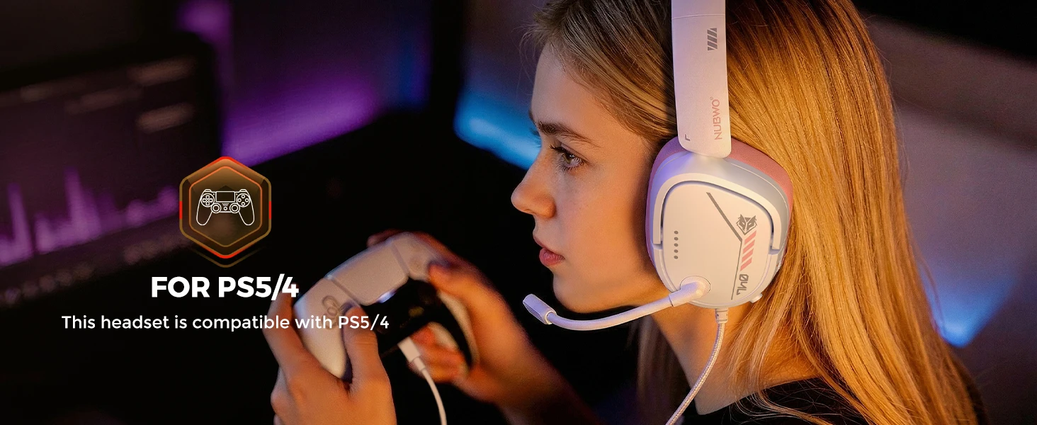 Nubwo Hg04l Lightweight Gaming Headset For Ps5 Ps4 Xbox And Switch_voghion.com