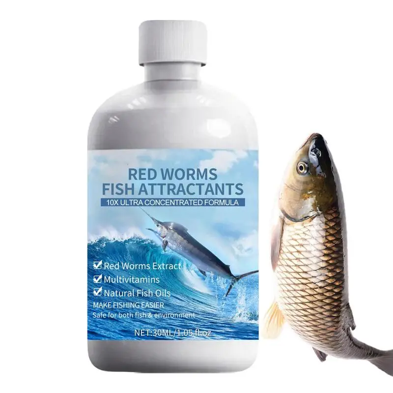 Red Worm Liquid 30Ml Red Worm Concentrato Altamente Concentrato Fish Lure Enhancer Per Cod Tilapia Bighead Carp Trout Carp Crocian